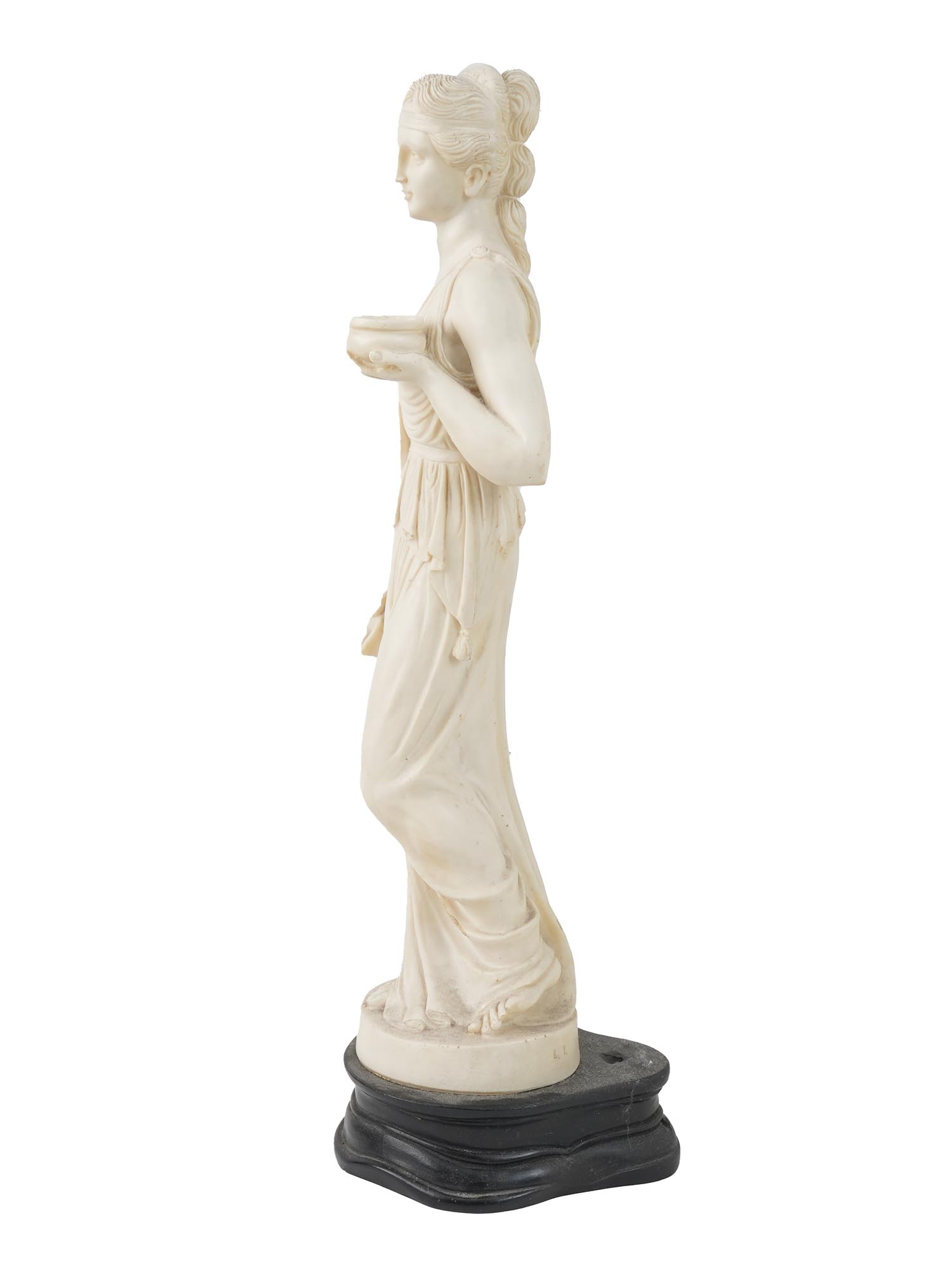 VINTAGE COMPOSITE STATUE HEBE IN NEOCLASSIC STYLE PIC-3